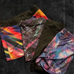 4 pairs of dance shorts